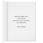 Kerstmis, Broeder. Snowdrop op Red Nose Deer (Binnen (Rechts))