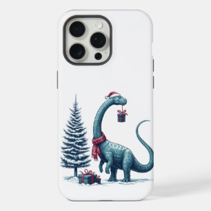 Kerstmis Brontosaurus dinosaurus iPhone 15 Pro Max Hoesje