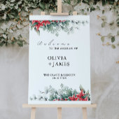 Kerstmis bruiloft Welkomstbord Poster