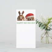 Kerstmis Bulldoggen Ansichtkaart Feestdagenkaart (Staand voorkant)