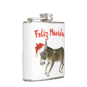 Kerstmis Burro Feliz Navidad  Heupfles (Rechts)