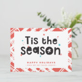 KERSTMIS BUSINESS BEDANKT fun is het seizoen citaa Kaart (Staand voorkant)