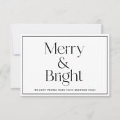 Kerstmis Business Hartelijk dank! Bedankkaart (Voorkant)