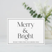 Kerstmis Business Hartelijk dank! Bedankkaart (Staand voorkant)