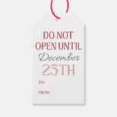 Kerstmis Cadeaubijsluiter Cadeaulabel (Voorkant)