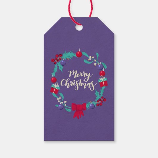 Kerstmis Cadeaulabel (Voorkant)