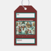 Kerstmis Cadeaulabel (Voorkant)