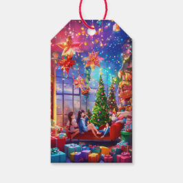 Kerstmis Cadeaulabel