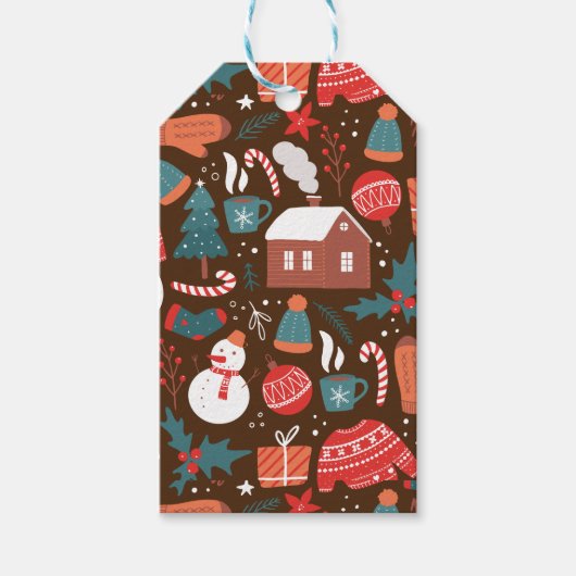 Kerstmis Cadeaulabel (Voorkant)