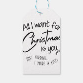 Kerstmis Cadeaulabel (Achterkant)