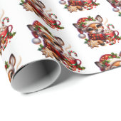 Kerstmis  cadeaupapier (Rol Hoek)