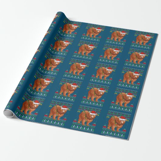 Kerstmis Cadeaupapier (Uitgerold)