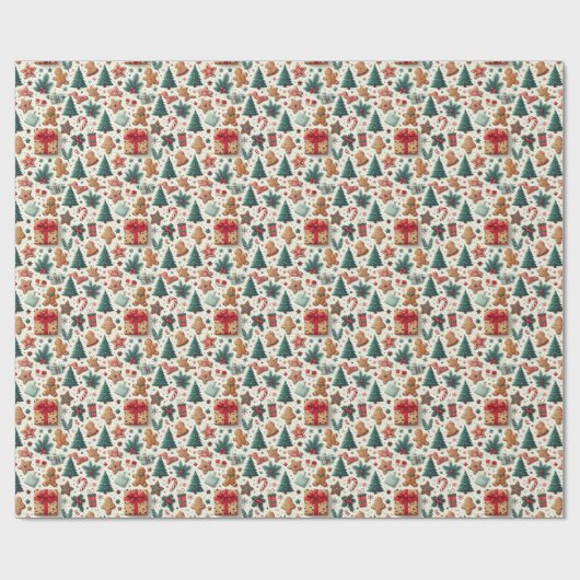Kerstmis Cadeaupapier (Vlak)