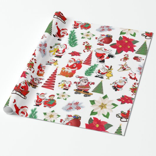 Kerstmis Cadeaupapier (Uitgerold)