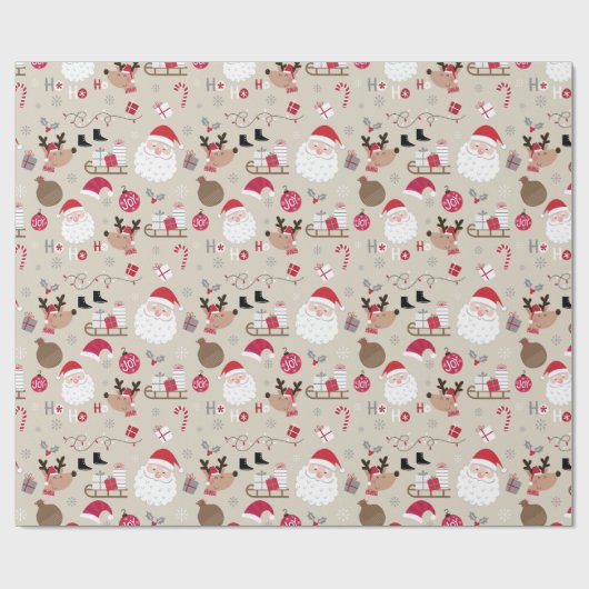 Kerstmis Cadeaupapier (Vlak)