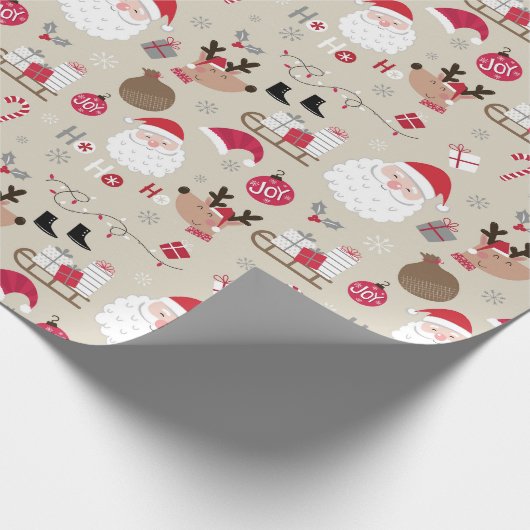 Kerstmis Cadeaupapier (Hoek)