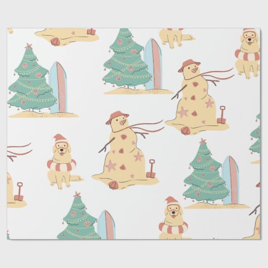 Kerstmis Cadeaupapier (Vlak)