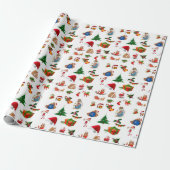 Kerstmis Cadeaupapier (Uitgerold)