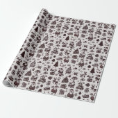 Kerstmis Cadeaupapier (Uitgerold)