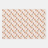 Kerstmis cadeaupapier van gemberkoek vellen (Voorkant 2)