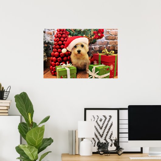 Kerstmis - Caïro Terrier - Roxy Poster (Thuiskantoor)