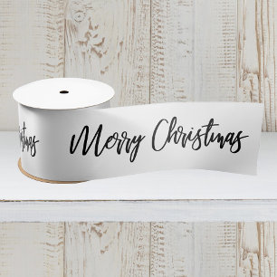 Kerstmis Calligrafie Zwart Wit Vakantie Lint