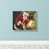 Kerstmis Canvas Afdruk (Insitu (Houten vloer))