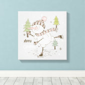 Kerstmis Canvas Afdruk (Insitu (Houten vloer))