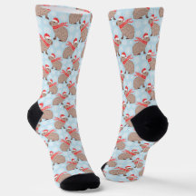 Kerstmis Capybara Funny Holiday Animal Socks