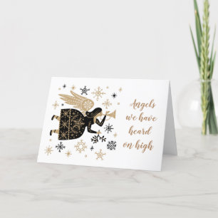 Kerstmis Carol Angel's die we hebben gehoord op hi Feestdagen Kaart