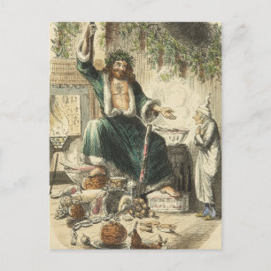 Kerstmis Carol: De Derde Bezoeker van de vrek Feestdagenkaart