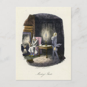 Kerstmis Carol - het Spook van Marley Feestdagenkaart