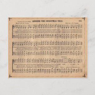 Kerstmis Carol: Rond de Kerstboom Feestdagenkaart