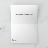 Kerstmis Carol Singers Feestdagen Kaart (Binnen)