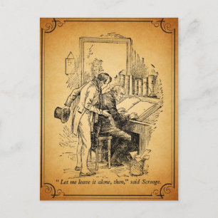 Kerstmis Carol: Verlof het alleen Feestdagenkaart