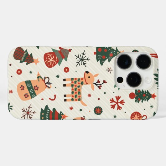 Kerstmis Case-Mate iPhone Case (Achterkant (horizontaal))