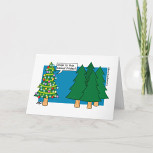 Kerstmis - Casual Bomen Feestdagen Kaart