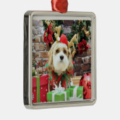Kerstmis - Cavachon - Max Metalen Ornament (Rechts)