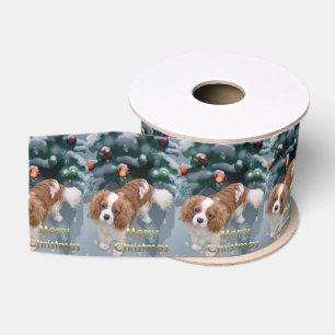 Kerstmis Cavalier King Charles Spaniel Grosgrain Lint