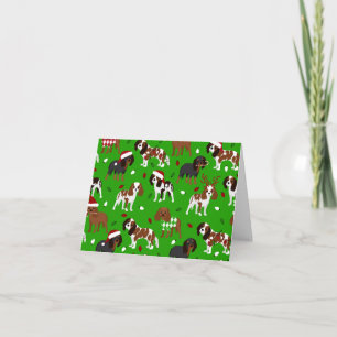 Kerstmis Cavalier King Charles Spaniel Kaart