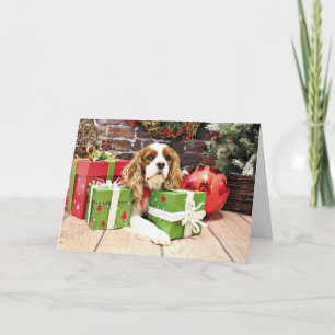 Kerstmis - Cavalier King Charles Spaniel - Poppy Feestdagen Kaart