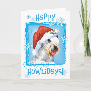 Kerstmis Cesky Terrier Feestdagen Kaart