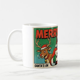 Kerstmis Chaos Funnie Kerstmoker - Stoute Kerstman Koffiemok