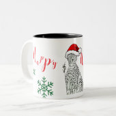 Kerstmis Cheetah Mok Kop (Voorkant links)