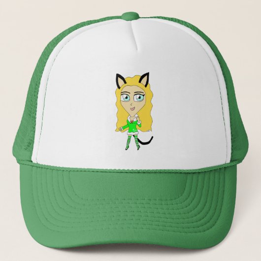 Kerstmis chibi trucker pet (Voorkant)