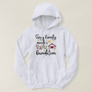 Kerstmis Christelijk Grappig Gezin Hoodie