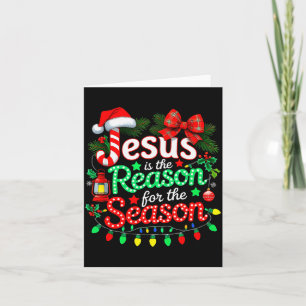 Kerstmis christelijk kerstfeest Jezus is de reden Kaart