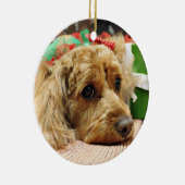 Kerstmis - Cockapoo - Odie Keramisch Ornament (Rechts)