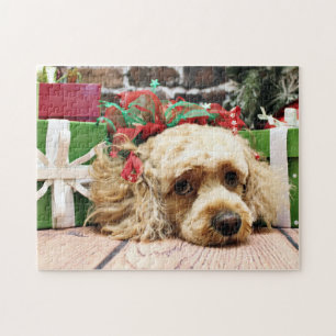 Kerstmis - Cockapoo - Ruby Legpuzzel
