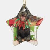 Kerstmis - Cockapoo - Trumbo Keramisch Ornament (Links)